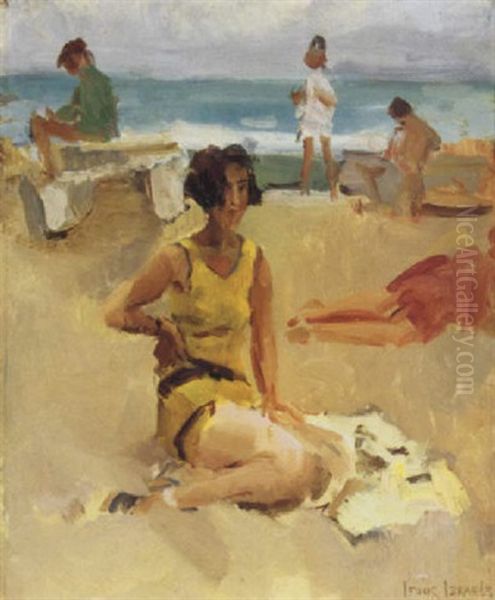 The Beach At Viareggio Oil Painting by Isaac Israels