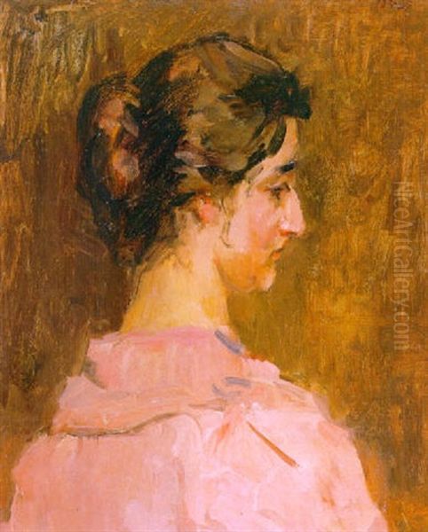 Portret Van Sara Meyer Oil Painting by Isaac Israels