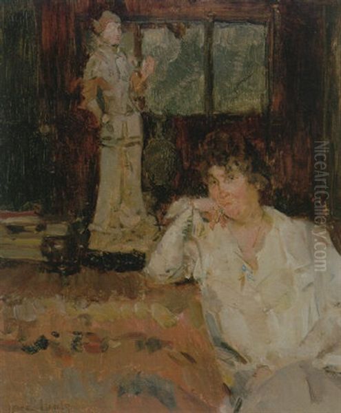 Portret Van Mevrouw Kleykamp Oil Painting by Isaac Israels