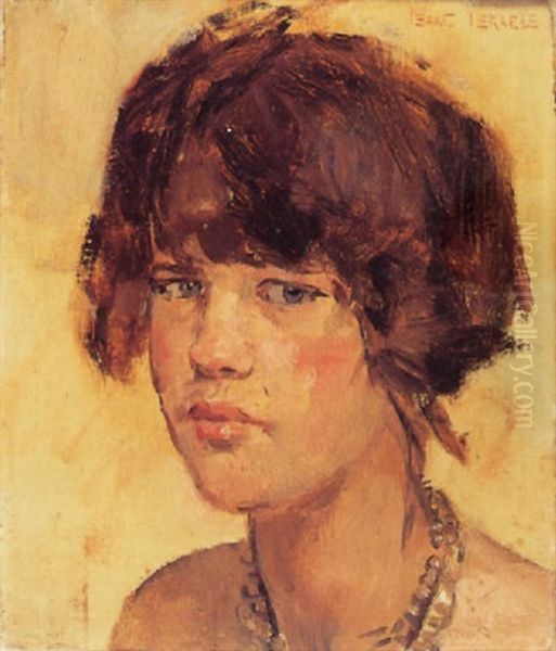 Portret Van Een Jong Meisje Oil Painting by Isaac Israels