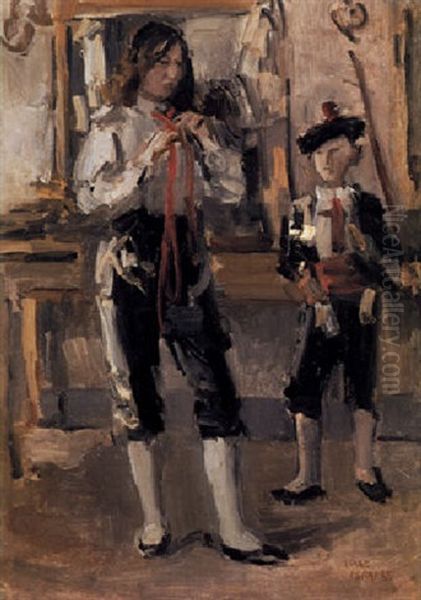 Picadores Oil Painting by Isaac Israels