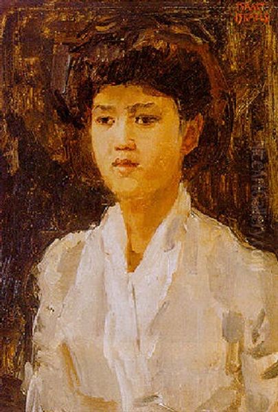 An Indonesian Beauty Oil Painting by Isaac Israels