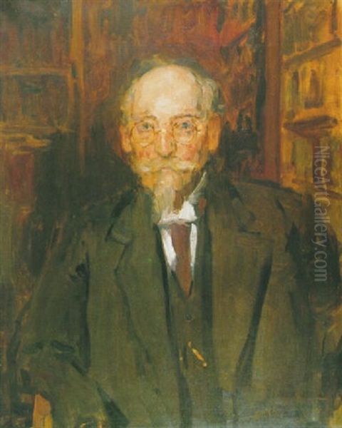 Portret Professor S.r. Steinmetz Oil Painting by Isaac Israels