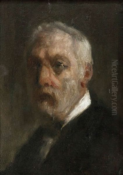 Self Portrait Oil Painting by Jozef Israels