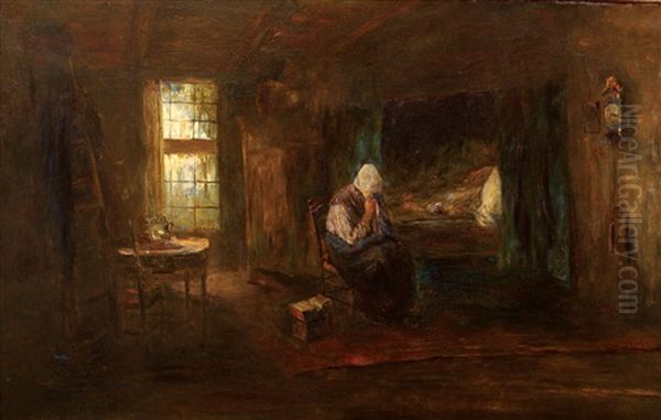 Alone In The World Oil Painting by Jozef Israels