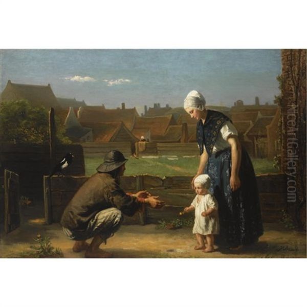 The First Step (de Kleine Jan) Oil Painting by Jozef Israels