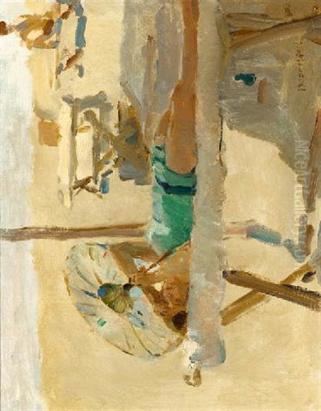 On The Beach, Viareggio Oil Painting by Jozef Israels