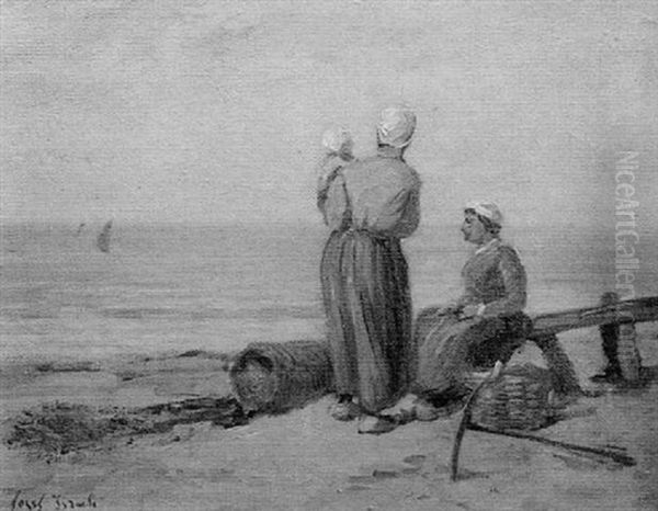 Mujeres En La Playa Oil Painting by Jozef Israels