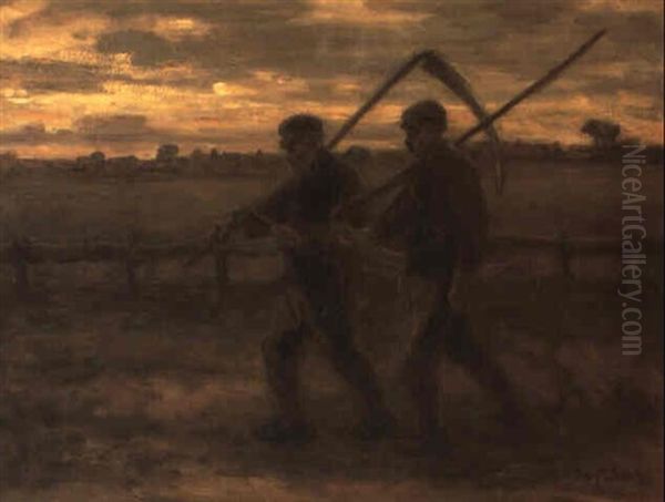 Figures In The Field by Jozef Israels