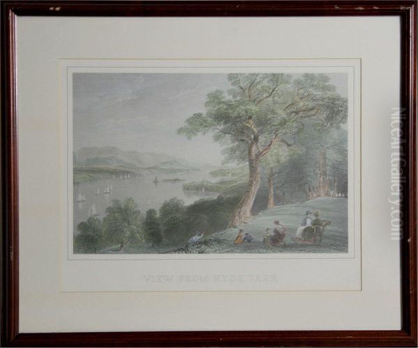 View From Hyde Park Oil Painting by William Henry Bartlett