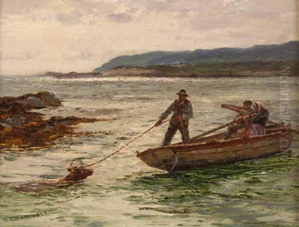 Back To The Island Oil Painting by William Henry Bartlett