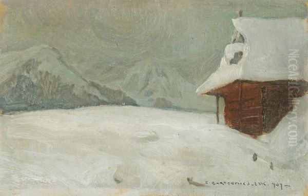 Zakopane Oil Painting by Edmund Bartlomiejczyk