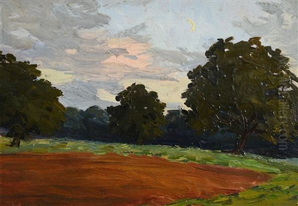 The Ploughed Field, Belvoir Park Oil Painting by Hans (Jean) Iten