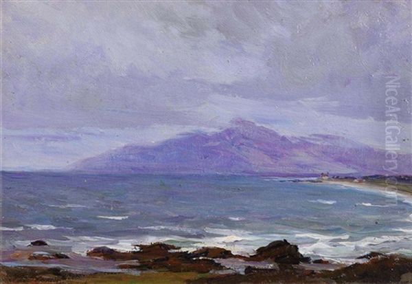 Slieve Donard, Mourne Mountains Oil Painting by Hans (Jean) Iten