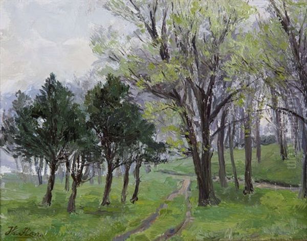 Belvoir Park, Belfast Oil Painting by Hans (Jean) Iten