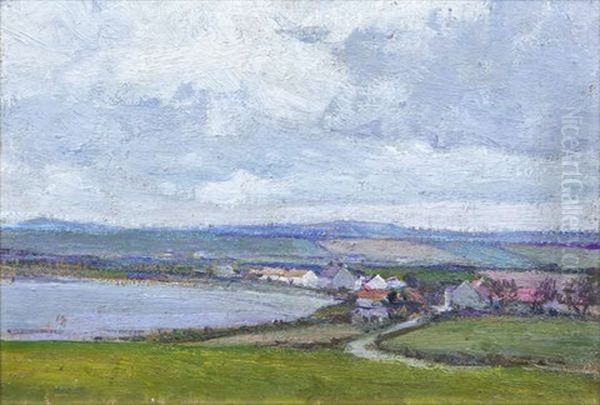 Coastal Landscape, Islandmagee Oil Painting by Hans (Jean) Iten