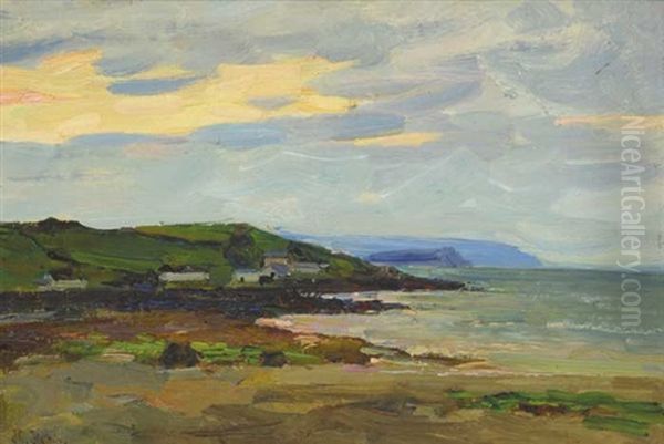 The Coast Of Antrim Oil Painting by Hans (Jean) Iten