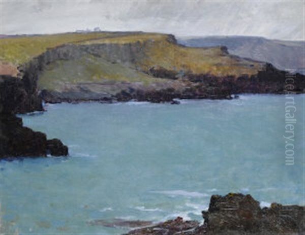 Coast At Layde, Cushendall Towards Cushendun Oil Painting by Hans (Jean) Iten