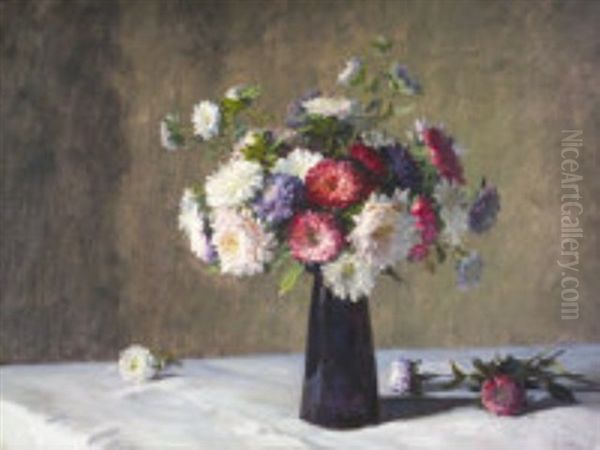 September Still Life Oil Painting by Hans (Jean) Iten