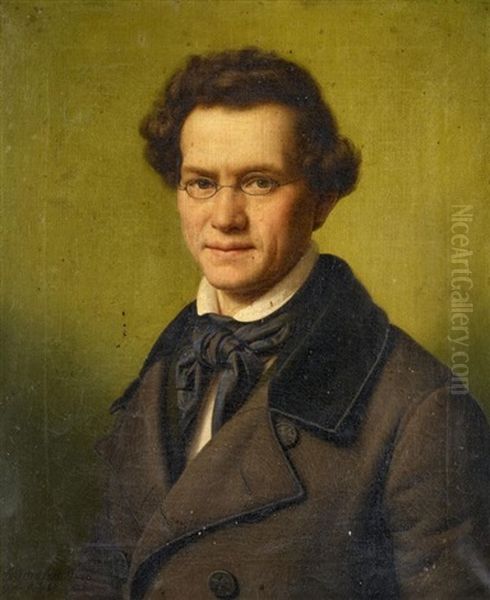 Portrat Eines Herren Oil Painting by Franz Ittenbach