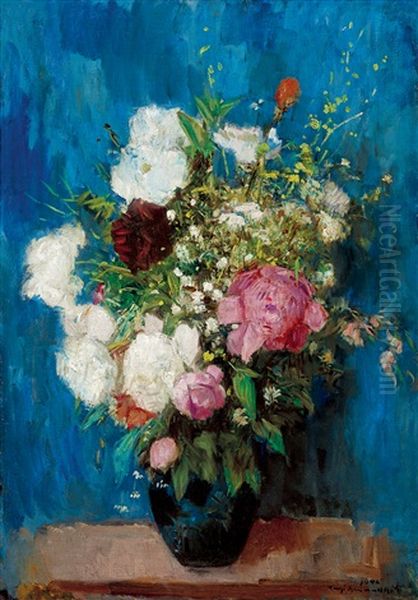 Summer Bouquet Oil Painting by Bela Ivanyi Gruenwald