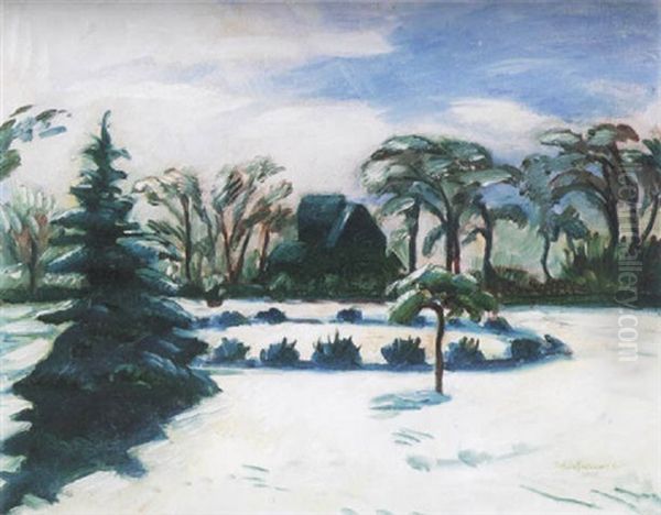 Teli Taj (winter Landscape) by Bela Ivanyi Gruenwald