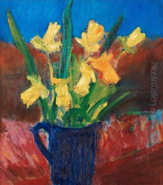 Blommor (flowers) Oil Painting by Ivan Ivarson