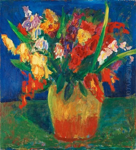 Gladiolus Oil Painting by Ivan Ivarson