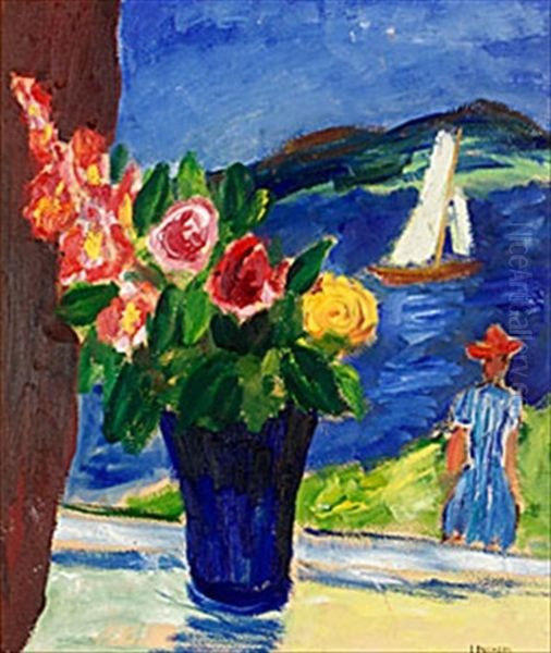 Sommar Pa Stenungson Oil Painting by Ivan Ivarson