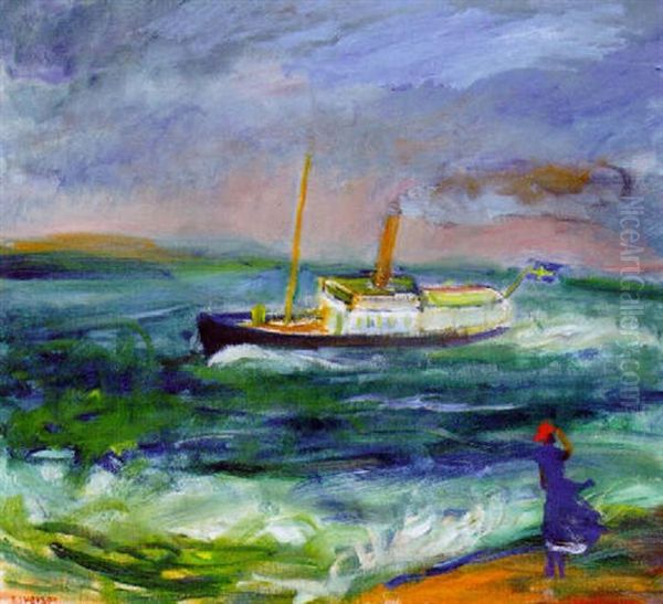 Stormdag Oil Painting by Ivan Ivarson