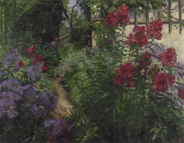 Bauerngarten Oil Painting by Helen Iversen