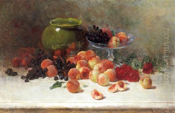 Obststilleben Oil Painting by Helen Iversen