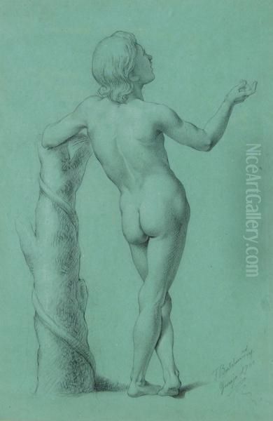 Nudo Maschile Di Spalle Oil Painting by Frederico Bartolini