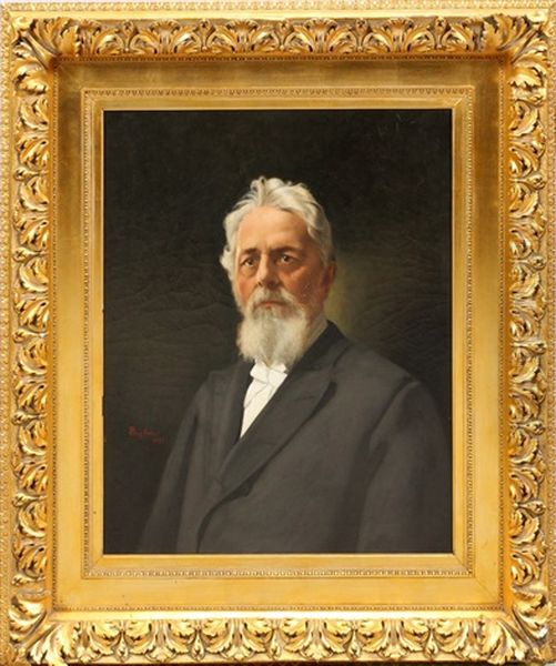 Portrait Of A Mr. Hamilton Oil Painting by Percy Ives