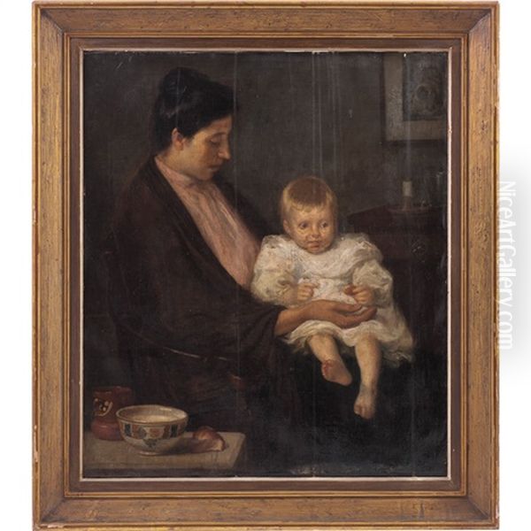 La Maternidad Oil Painting by Leandro Izaguirre