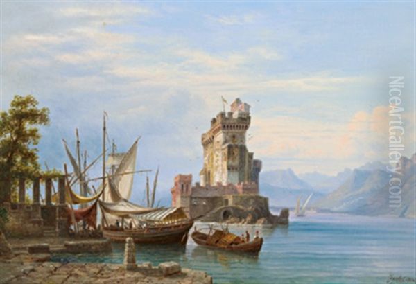 Castell Rozzato Bei Adano Oil Painting by Henry Jackel