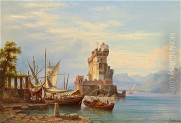 Castell Rozzato Bei Adano Oil Painting by Henry Jackel