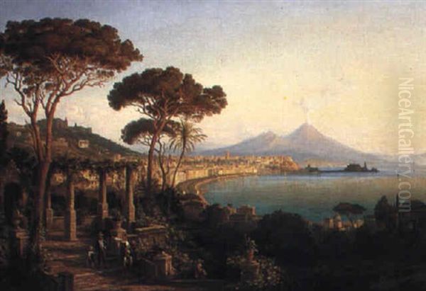 Naples From Vomero Oil Painting by Henry Jackel