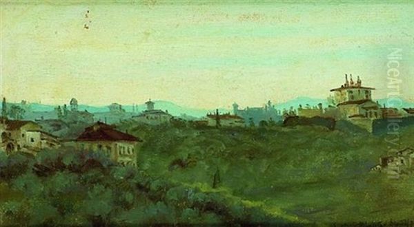 Ansicht Von San Miniato Bei Florenz Oil Painting by Frederick Hamilton Jackson