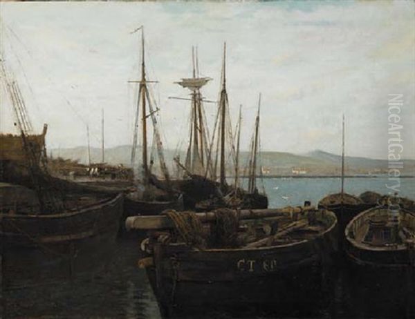 Port St. Mary, Isle Of Man Oil Painting by Frederick William Jackson