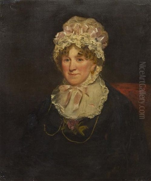 Portrait Of Miss Henshaw Russell Oil Painting by John Jackson