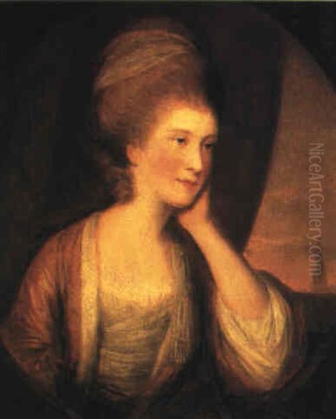 Portrait Of A Lady Oil Painting by John Jackson