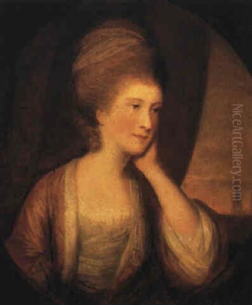 Portrait Of A Lady Oil Painting by John Jackson