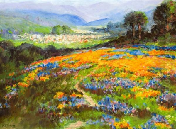 Radiant Valley (study) Oil Painting by William Franklin Jackson