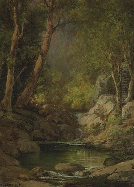 Mountain Stream Oil Painting by William Franklin Jackson