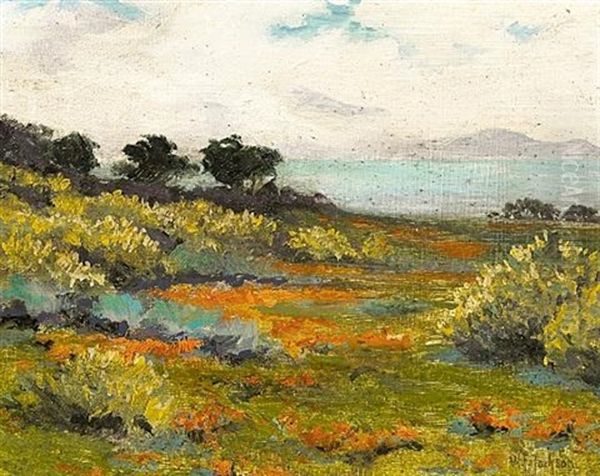 Poppies By The Sea Oil Painting by William Franklin Jackson