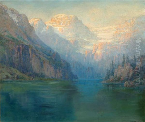 Lake Louise - Banff Oil Painting by William Franklin Jackson