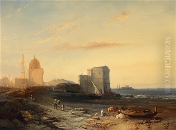 Orientalische Landschaft Oil Painting by Jacob Jacobs