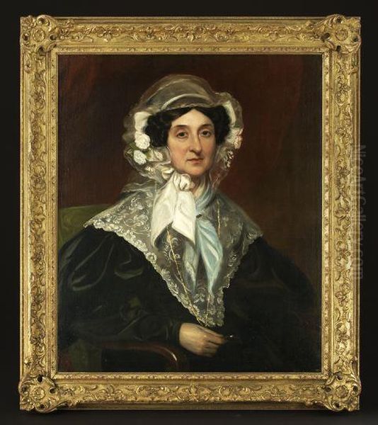 This Portrait Of Her Dear Mother Oil Painting by William Thompson Bartoll