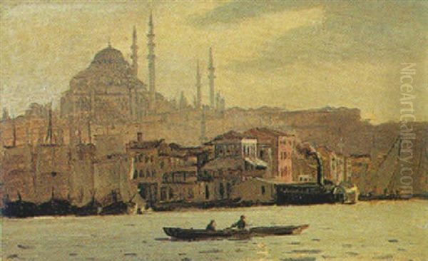 Boating On The Bosphorus Oil Painting by Jacob Jacobs